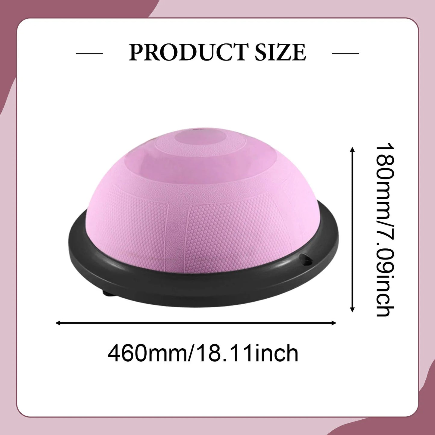 Balance Ball Semicircle Ball Yoga Fitness Ball Pilates Foot Hemisphere Support Pilates Yoga Exercise Equipment