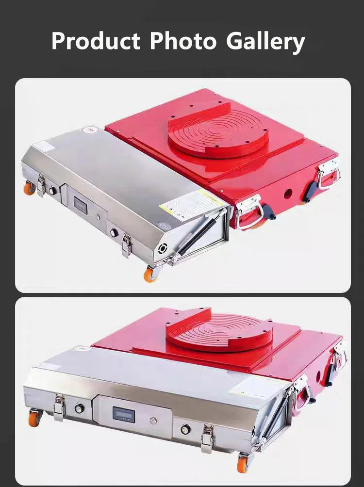 10-60T Heavy-Duty Electric Tank Machinery Skate Dolly Wheel Shifter Handling Tool Efficient Heavy Load Moving Equipment