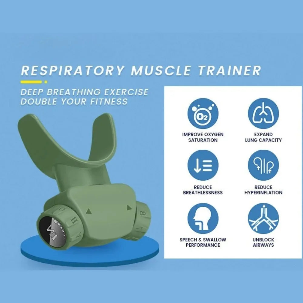Silicone Respiratory Trainer Lung Ventilator Fitness Equipment High-altitude Respiratory Training Tools for Exercise