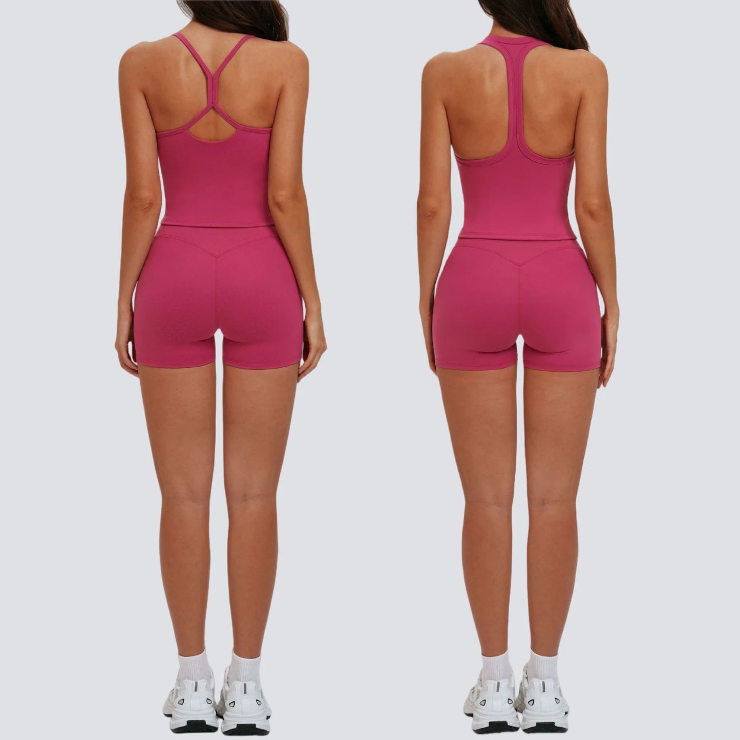 Yoga Set for Women 2026 Beauty Back Tight-Fitting Versatile Yoga Outfit Outdoor Running Sports Set