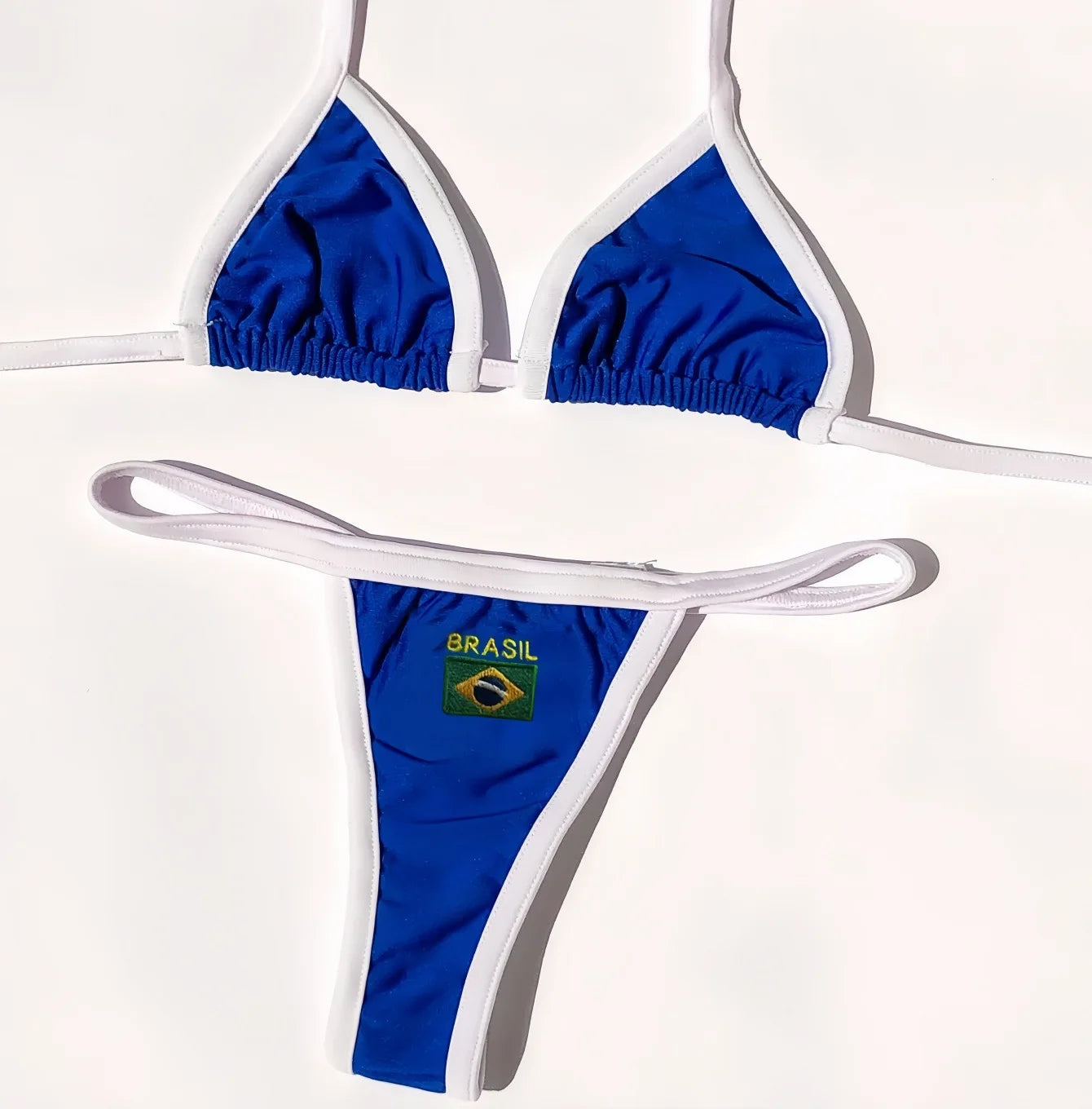 G-string Thong Brazilian Bikini 2026 Women Swimwear Female Swimsuit Two-piece Bikini set Bather Brazil Flag Bathing Suit