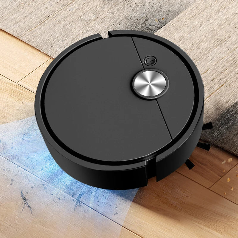 3 In 1 Smart Sweeping Robot Wireless Assistant Mopping Cleaner Easy To Use Mini Cleaning Machine For Carpet Hard Floors Pet Hair