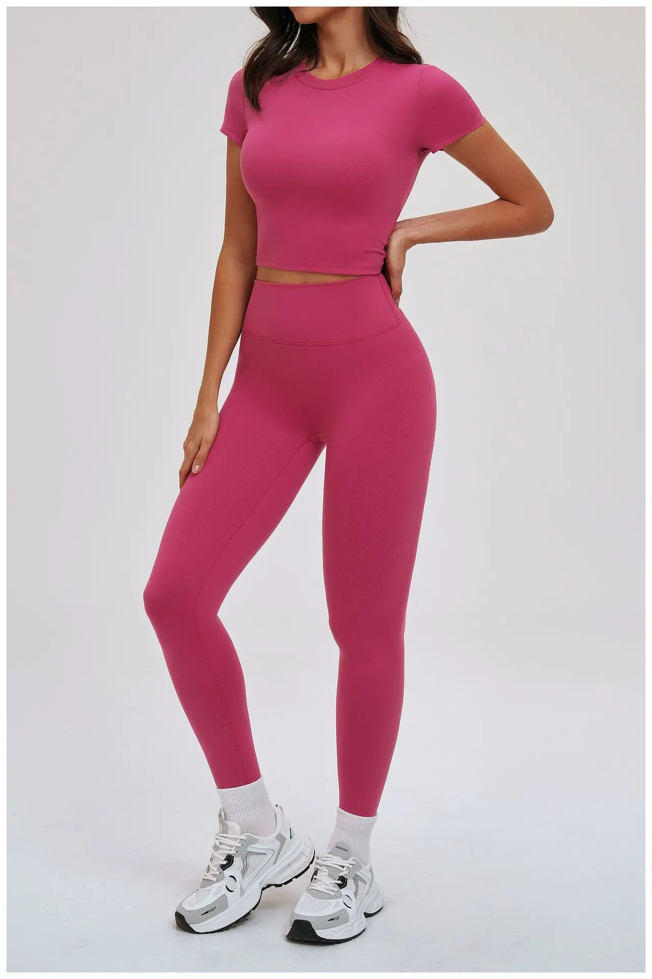 Yoga Set for Women 2026 Beauty Back Tight-Fitting Versatile Yoga Outfit Outdoor Running Sports Set