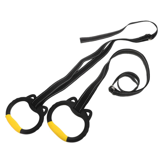 1 set 1 Set Gymnastics Rings For Home Indoor Training Exercise Fitness Equipment Pull Up Bar Ring Gym Ring Set