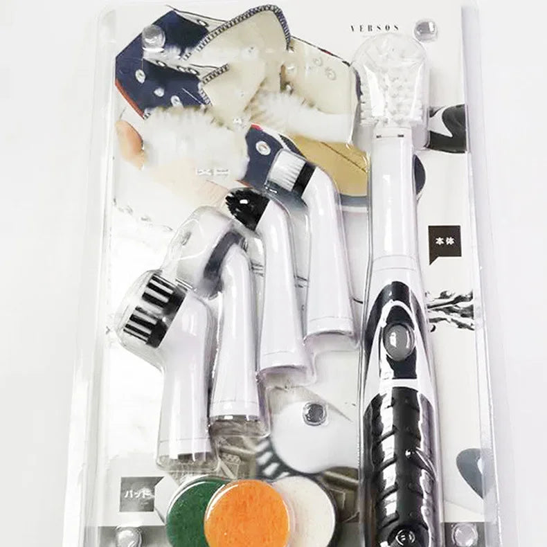 Electric Cleaning Brush 1PC Cordless Kitchen Bathroom Tea Set Electric Shoe Brush Replacement Brush Head Battery Shoe Brush