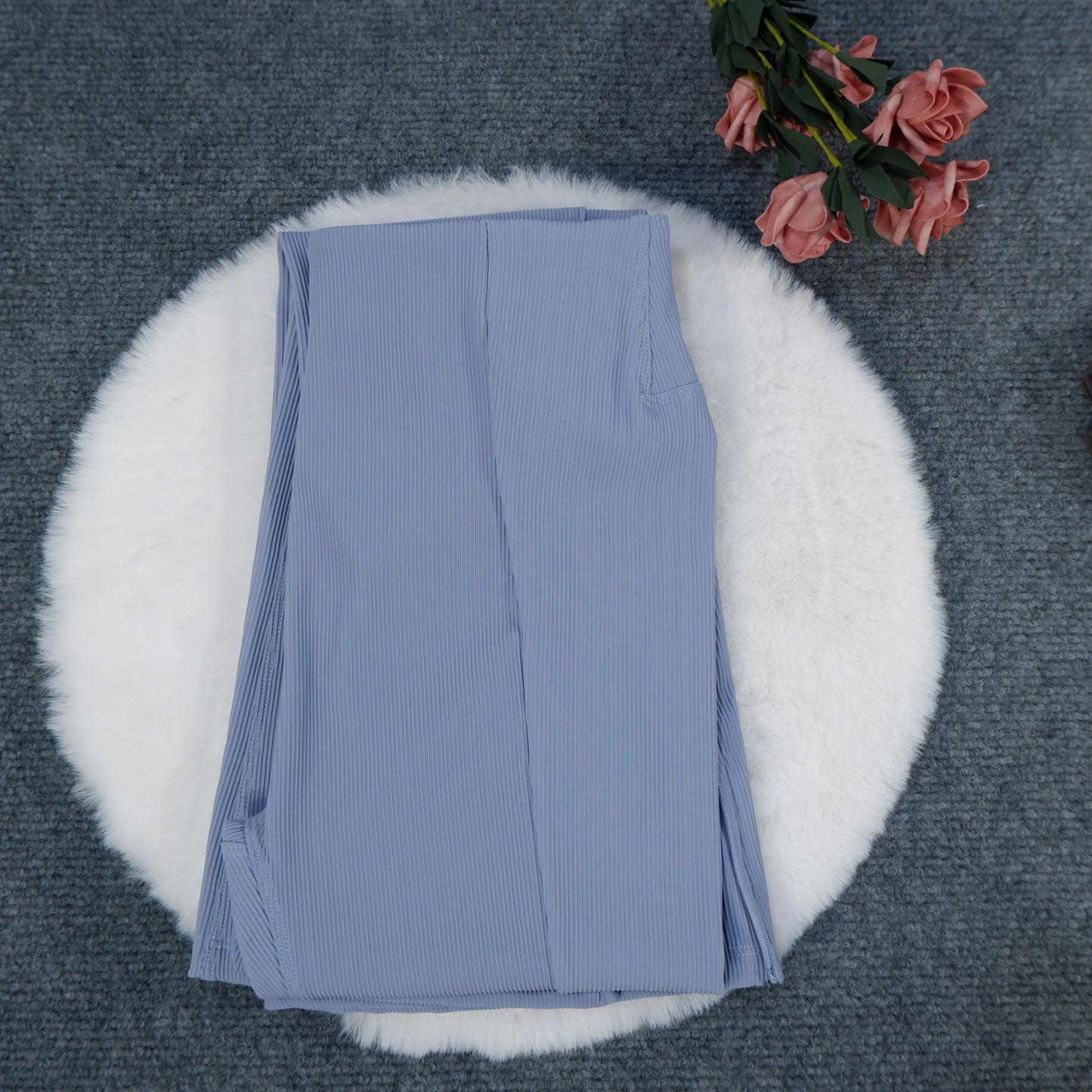 Yoga Pants for Women, High-Waisted, Ribbed, Flared, Comfortable