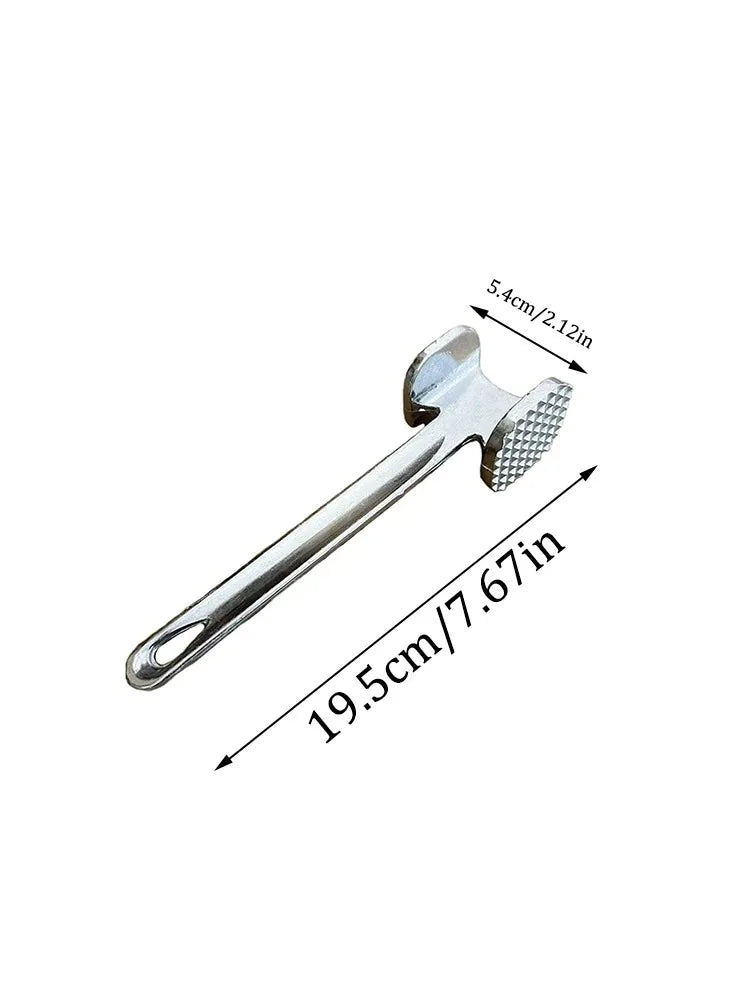 Household Aluminum Alloy Meat Tenderizer Hammer Heavy Duty Double-Sided Tenderizer Kitchen Tool