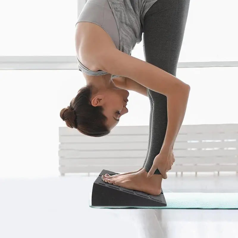 3pc Easy to Assemble Exercise Equipment – Leg Stretcher, Squat Foam Wedge, Yoga Slant Board, Durable Calf Raise Block.