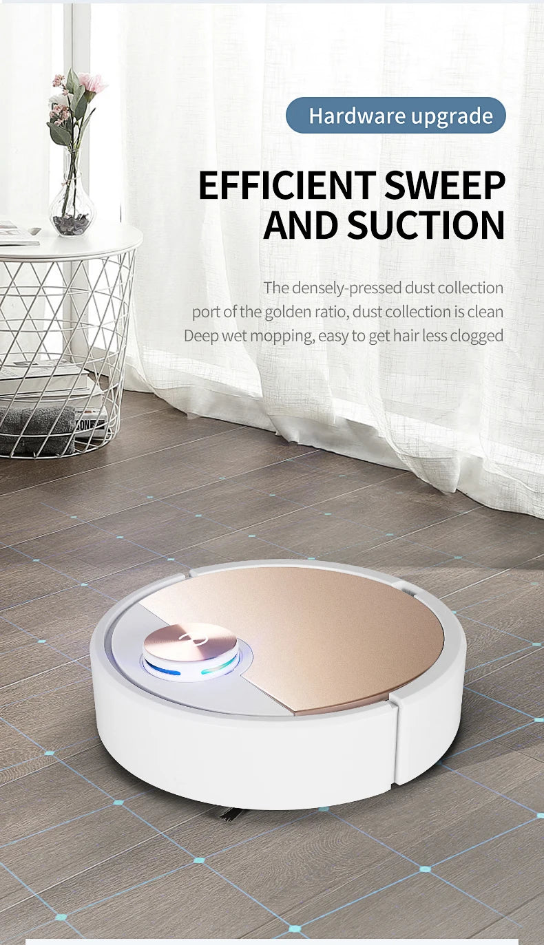 New ES06 Robot Vacuum Cleaner APP Wireless Cleaning Machine Smart Remote Control  Sweeping Floor