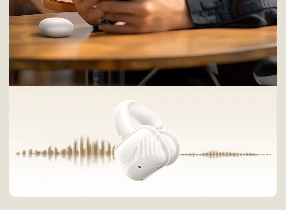 UGREEN Choice HiTune S3 Open Ear Clip Wireless Earbuds Bluetooth Sports Earphones Headphones in Mic with Earhooks & Ear Hook
