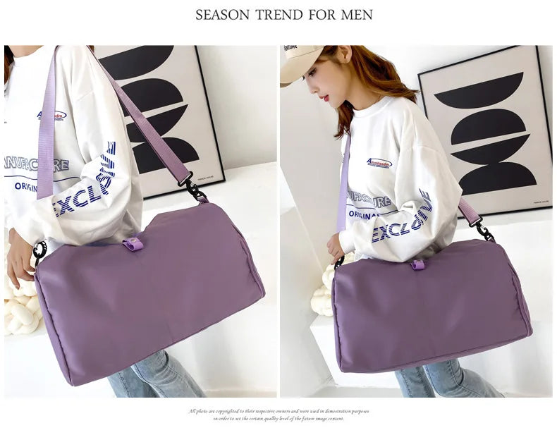 Yoga Mat Bag, Women's Sports and Fitness Bag, Handbag, Luggage Bag, Wear-Resistant, Large Capacity Storage Travel Bag
