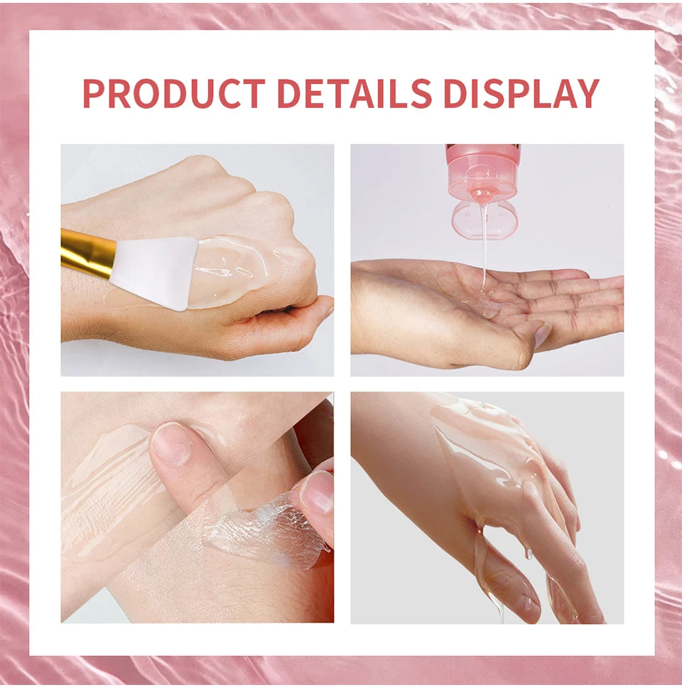 Collagen Wrapping Mask And Brush Set Rejuvenation Moisturize Brightening Korean Face Mask Make Glowy Skin