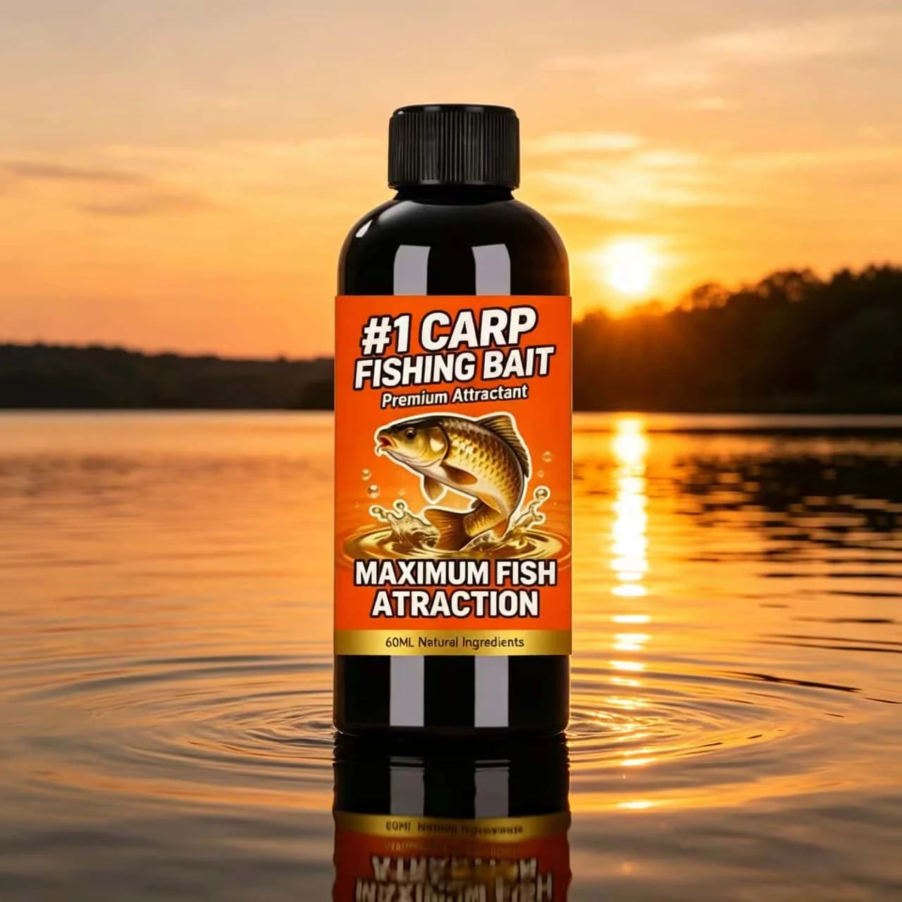 2026 New #1 CARP Fishing Bait Premium Attractant – Natural Ingredients 60ml for Maximum Fish Attraction, Top-Rated Carp Bait