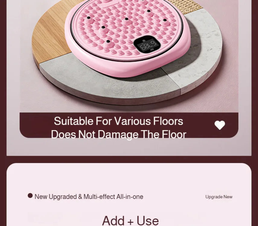Multifunctional Exercise Waist Twisting Foot Massage Waist Torsion Disc Fitness Equipment slimming Digital Display Twisting Disc