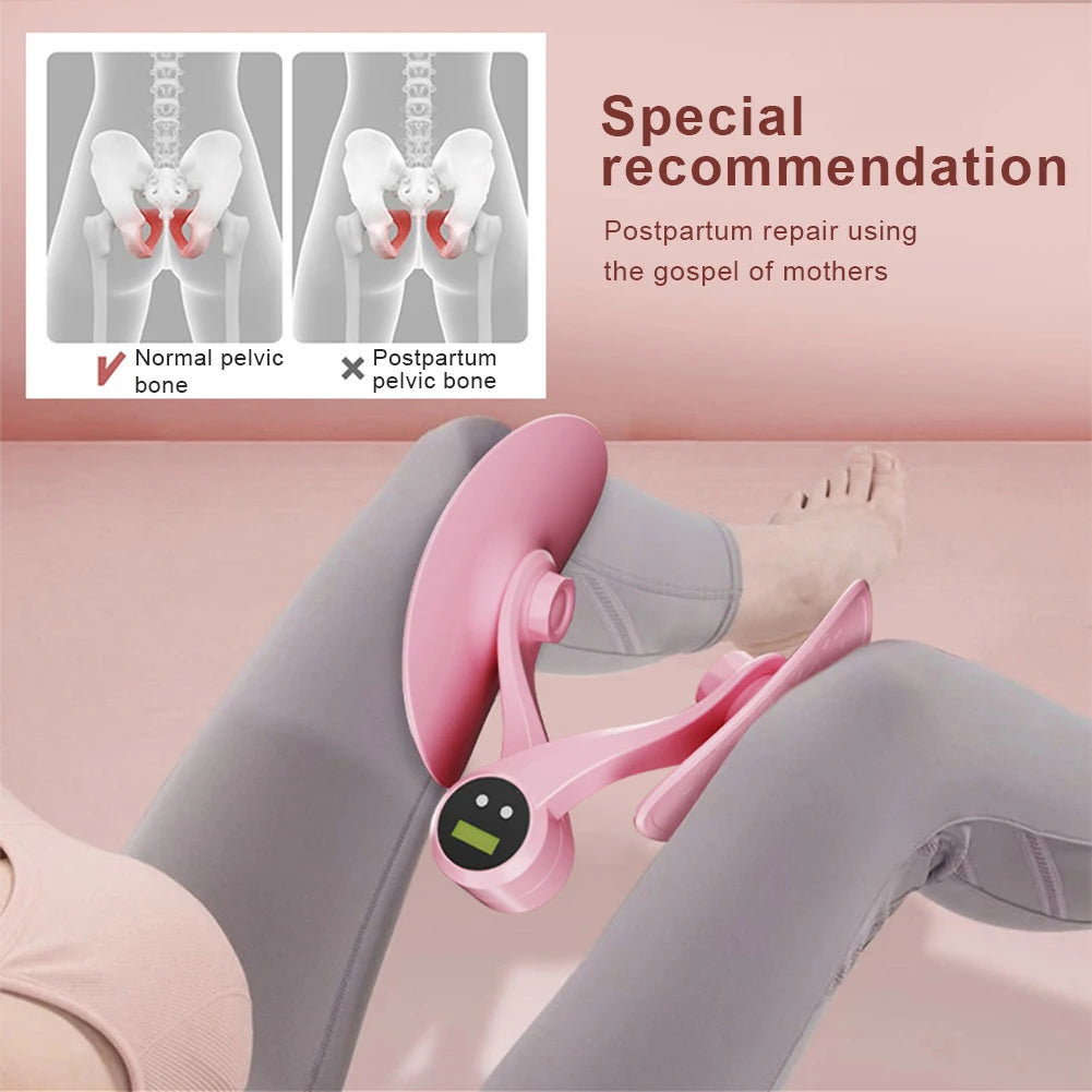 Pelvic Floor Muscle Trainer Hip Trainer Leg Trainers Kegel Strength Adjustable Leg Exerciser Clamp Inner Thigh Fitness Equipment