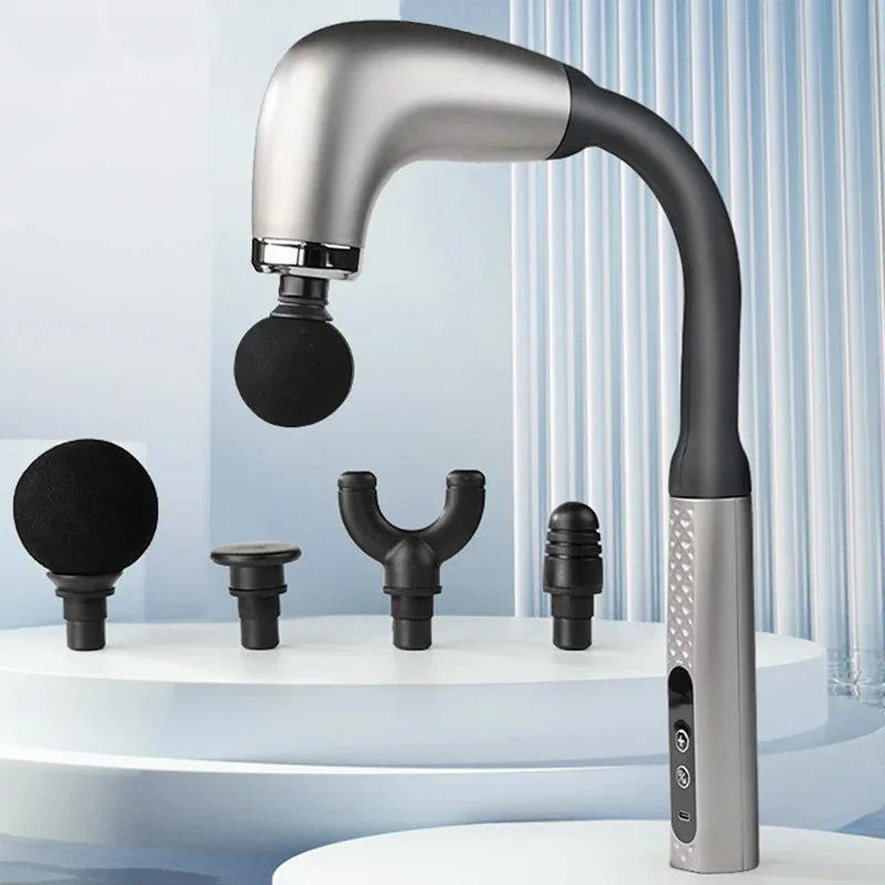 Smart Massage Gun Electric Massager Massage Hammer Rechargeable Home Handheld Hammer Back Artifact Body Massager