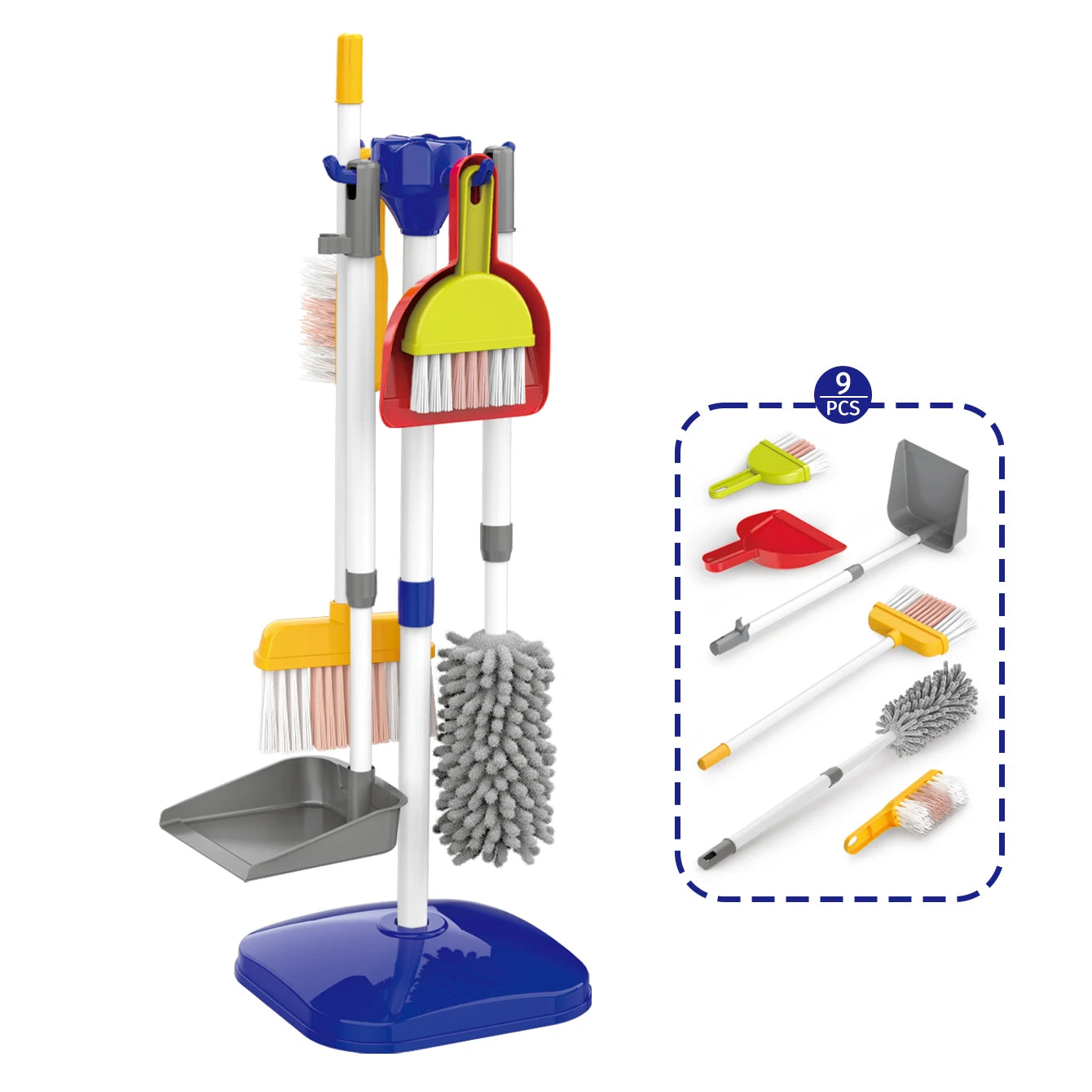 Children's simulation cleaning toys Cleaning vacuum cleaner dustpan tool set