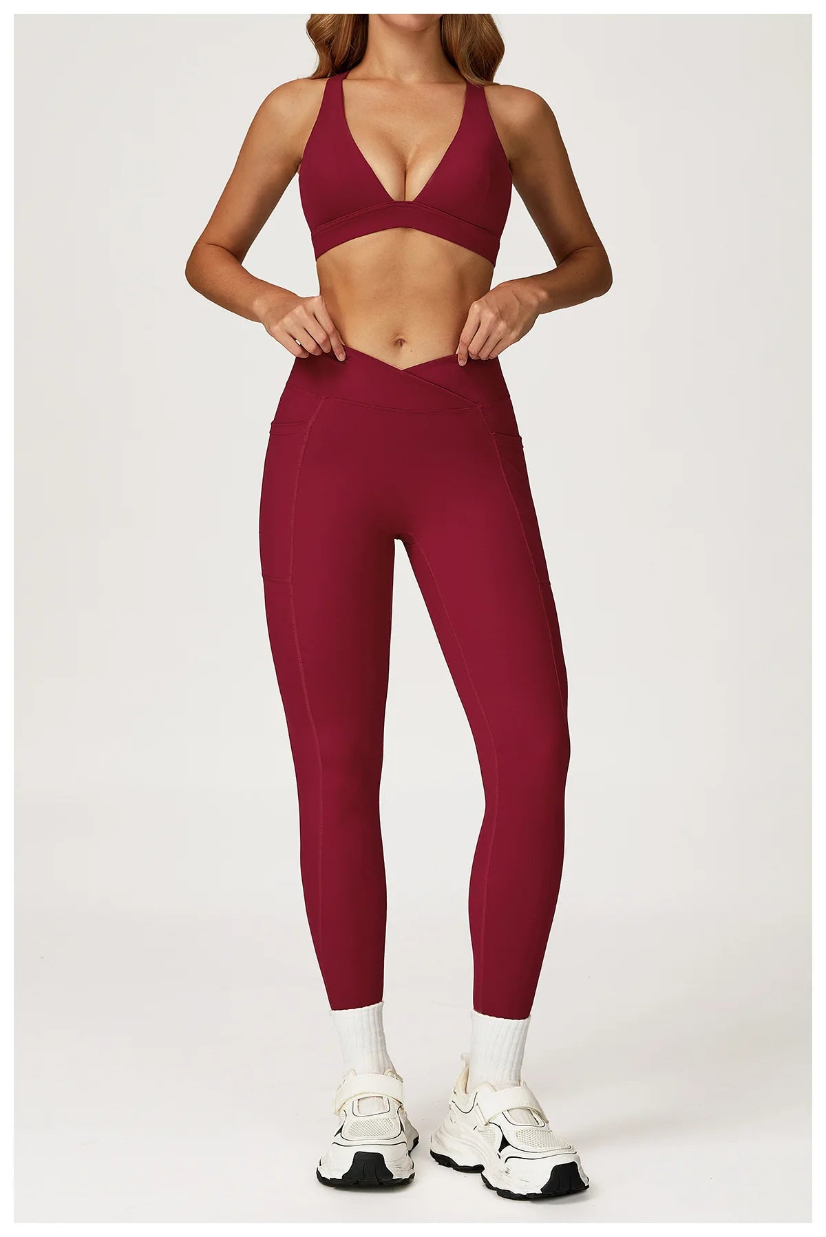 2PCS Yoga Set Gym Clothes Workout Sportswear Yoga Suits Women Tracksuits Fitness Outfits Sports Bra Gym Leggings