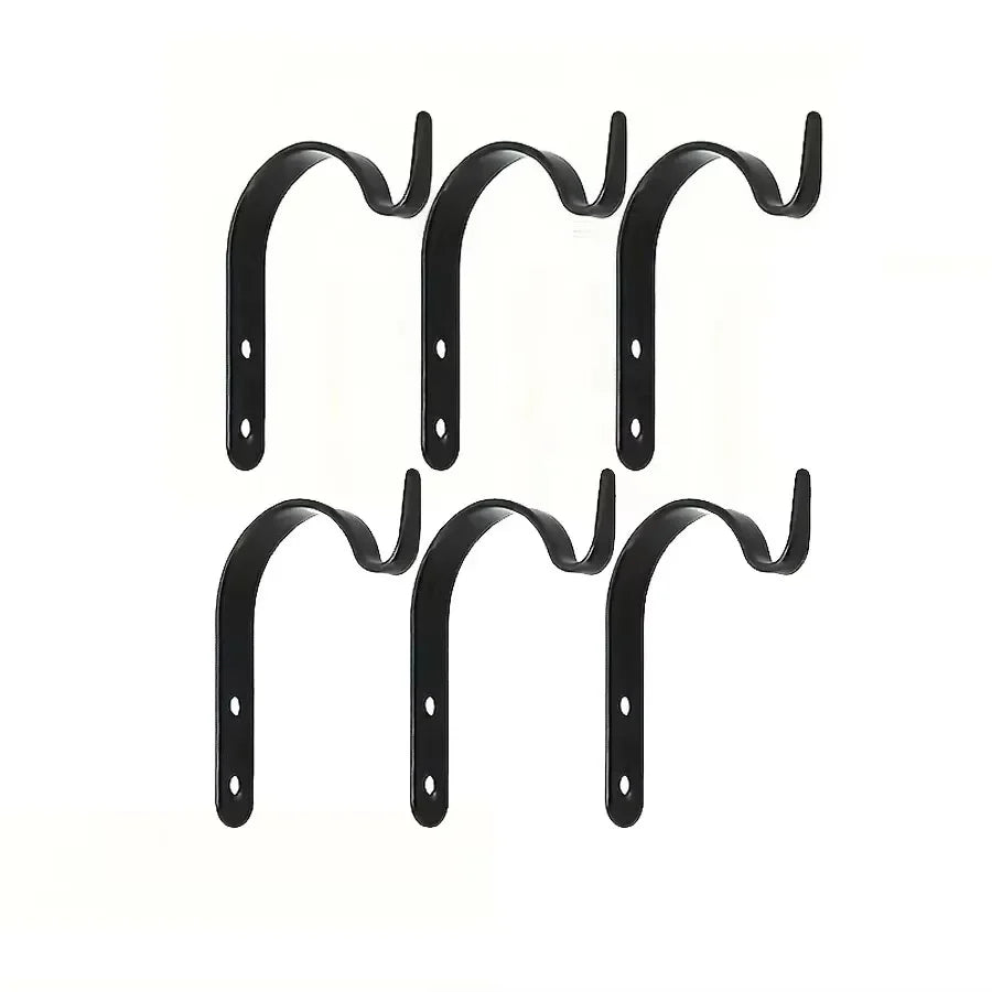 Home Improvement Metal J-shaped Wrought Iron Hooks, Painting Flower Baskets, Clothes Accessories