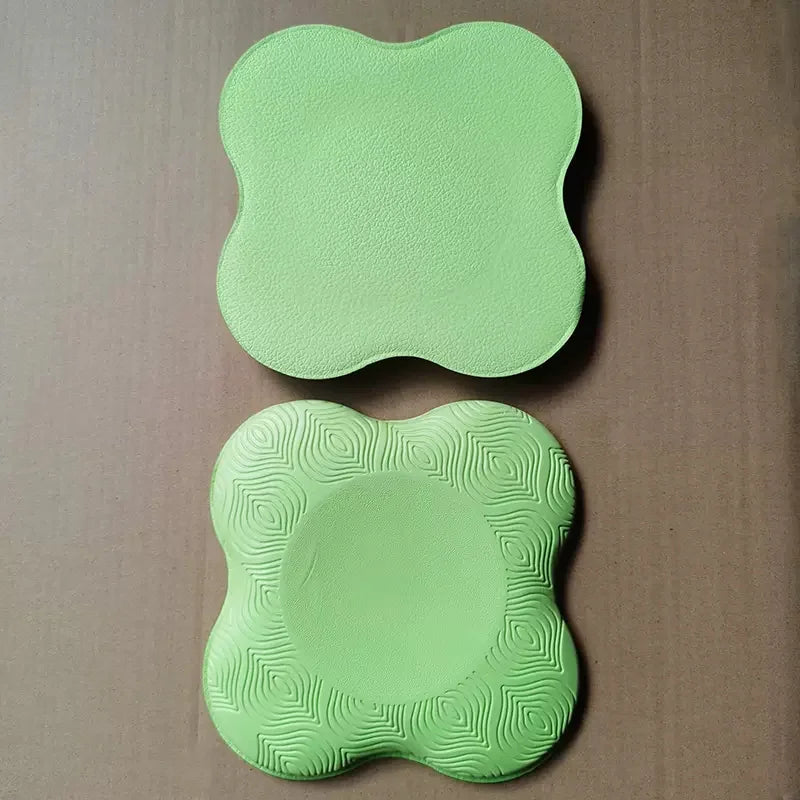 2pc Pilates Knee Pad Wrist Hand Protective Pad Non-slip Yoga Mat Solid Color Soft TPE Foam Flat Support Pad