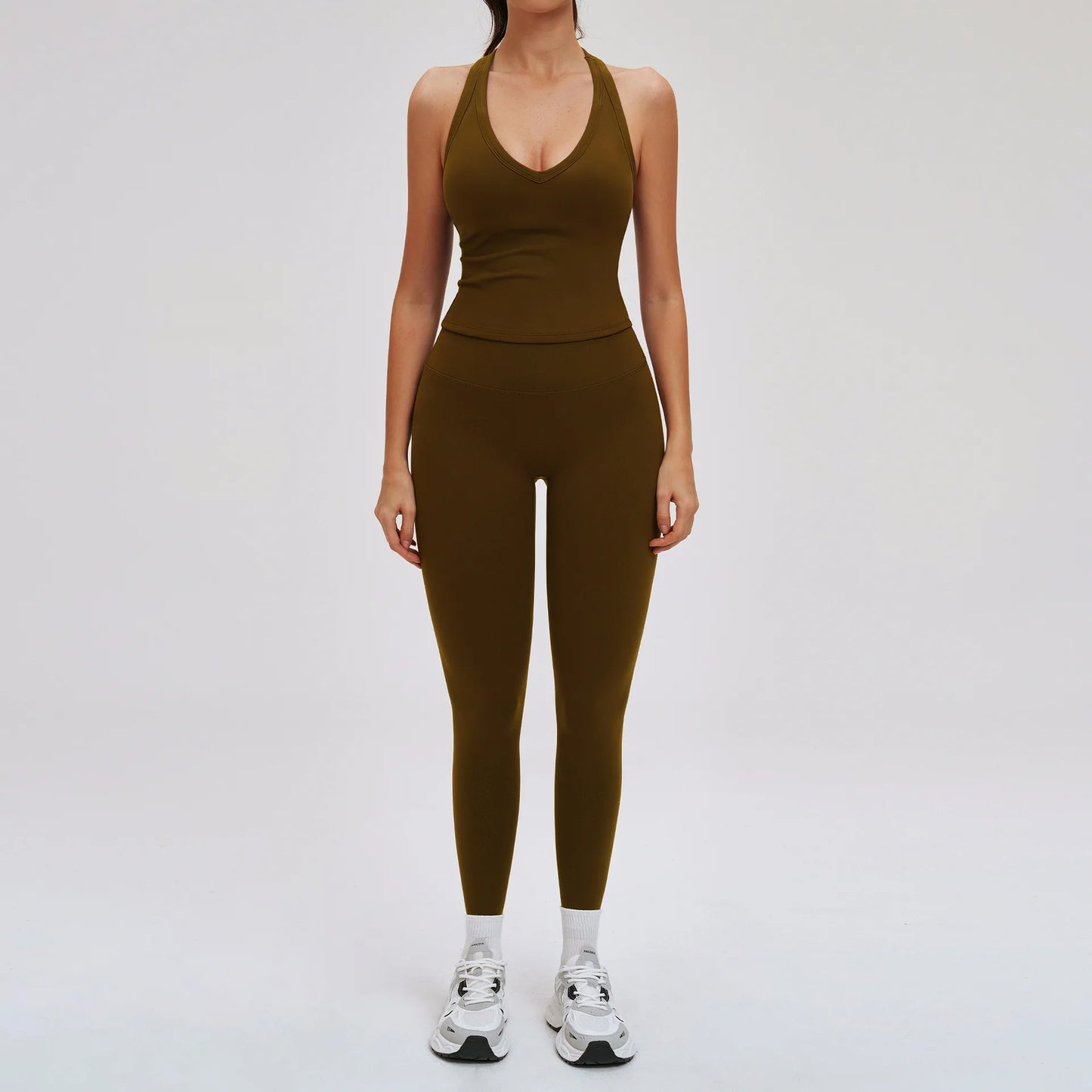 Yoga Set for Women 2026 Beauty Back Tight-Fitting Versatile Yoga Outfit Outdoor Running Sports Set