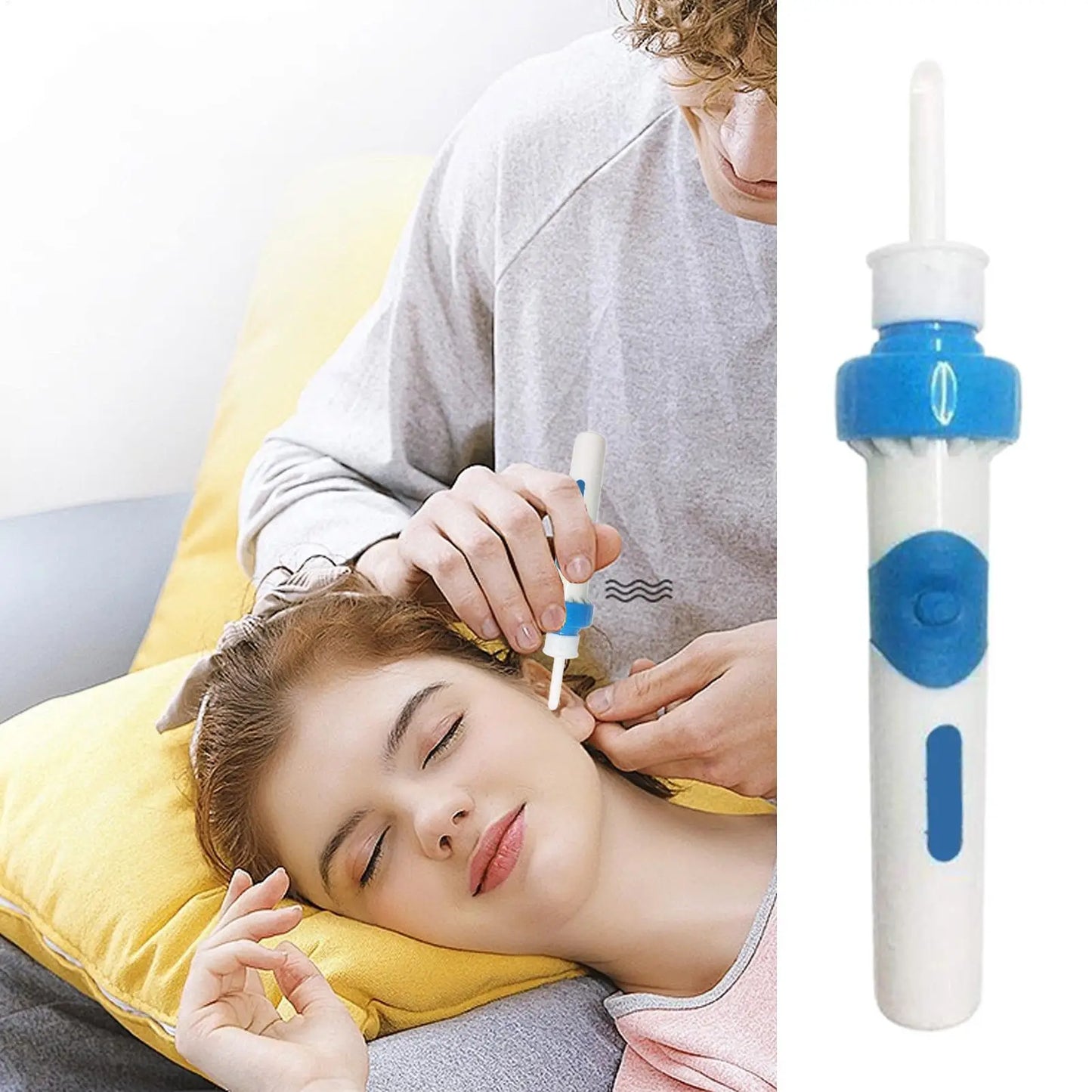 Electric Earpicks Earwax Tool For Children Adults Cleaning Earwax Cordless Safety Vibration Suction Spoon Ear Cleaner Earpicks