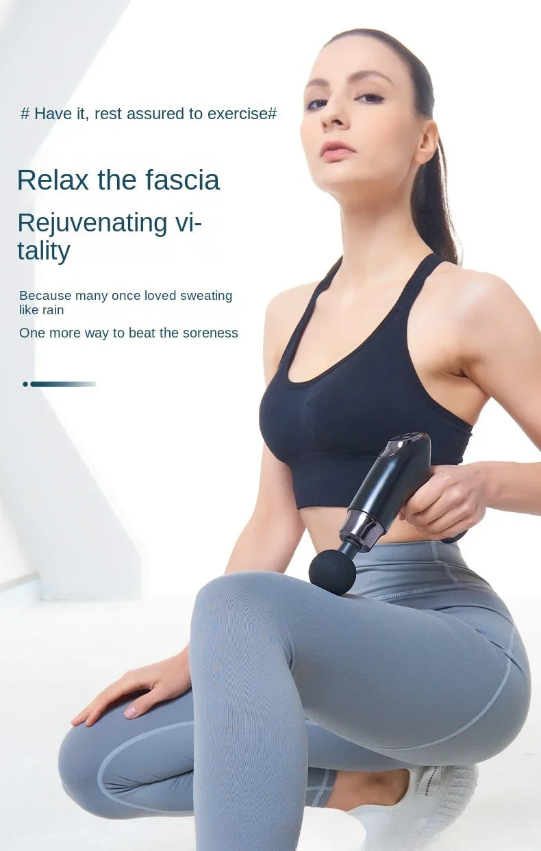 Fitness Relaxation Muscle Electric Intelligent Mini Massager Multi speed Variable speed Vibration Multi functional Fascia Gun