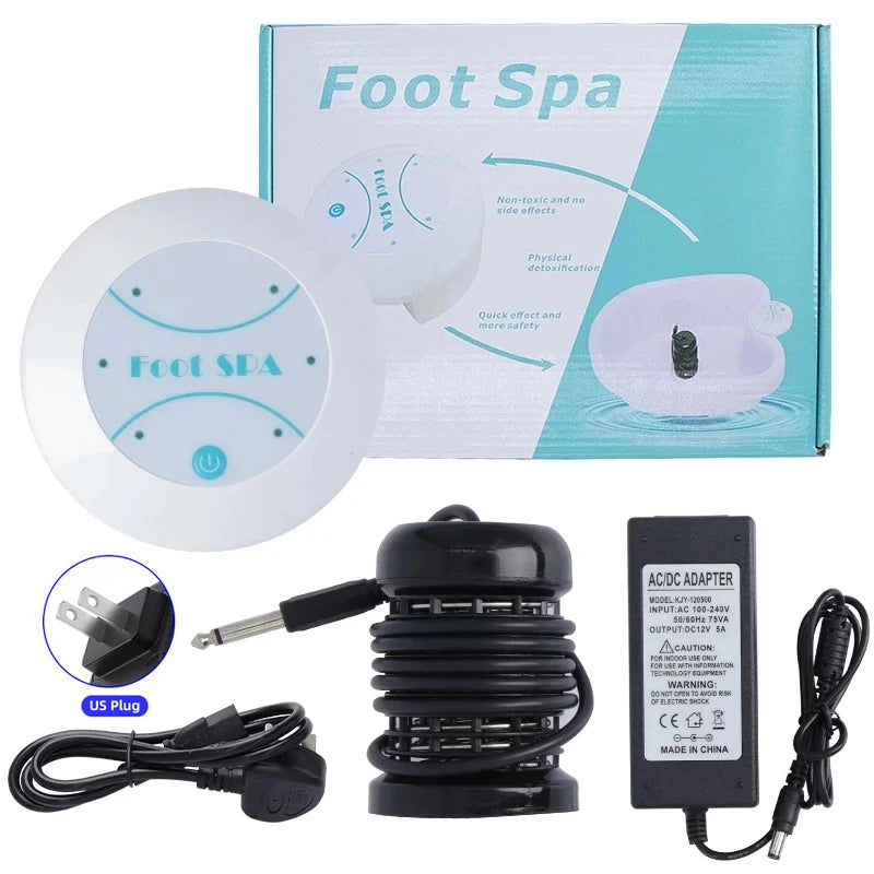 Detox Ionic Foot Spa Bath Machines Vibration Massage Care Arrays Aqua Healthy Therapy Deep Tissue Clean Foot Bath Spa Massager