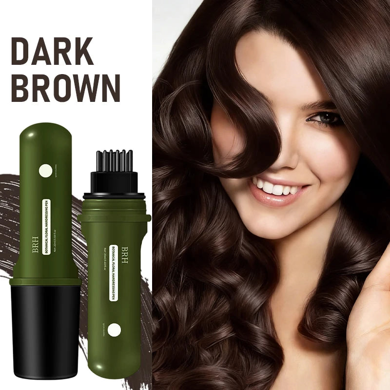 Compact Hair Dye Pen - Easy to Carry,Emergency Touch Up,Quickly Covers White Hair,Natural Hair Color,Moisturizing And Nourishing