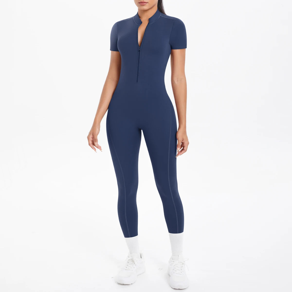 Sexy Backless Bodycon Scrunch Jumpsuit Raises Butt Women Dance Fitness Overalls Push Up