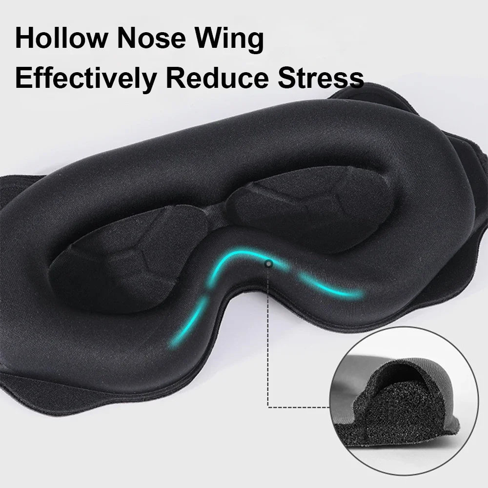 3D Sleeping Mask Block Out Light Soft Padded Sleep Mask